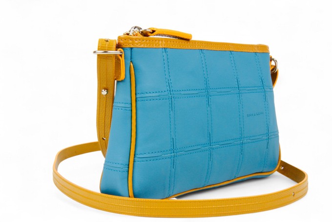 Crossbody Clutch Bag | Leather & Fire-hose from Elvis & Kresse