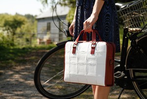 Leather Compact Briefcase from Elvis & Kresse