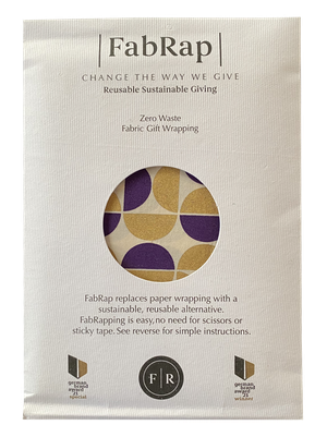 Furoshiki Gift Wrap Gold Moons Fabric Gift Wrap from FabRap