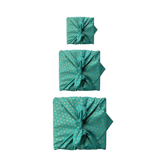 Furoshiki Gift Wrap Jade Fabric Gift Wrap from FabRap