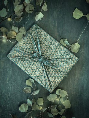 Furoshiki Gift Wrap Jade Fabric Gift Wrap from FabRap