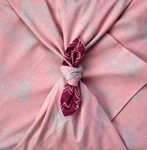 12 Piece Furoshiki Style Bundle - Burgundy & Blush from FabRap