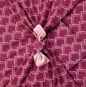 12 Piece Furoshiki Style Bundle - Burgundy & Blush from FabRap
