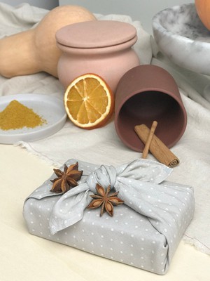 Furoshiki Gift Wrap Dove Fabric Gift Wrap from FabRap