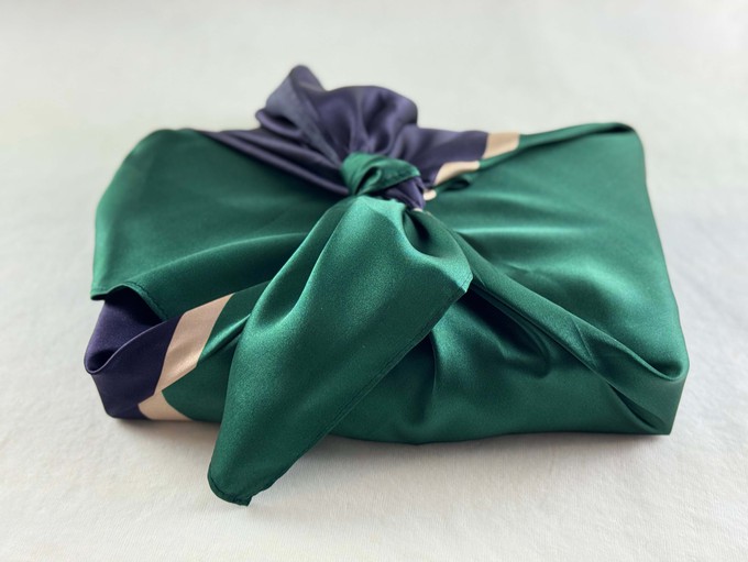 Furoshiki - Emerald Midnight - SILK FabRap Gift Wrapping from FabRap