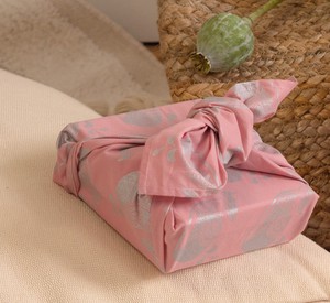 Furoshiki Gift Wrap Blush Whales Fabric Gift Wrap from FabRap