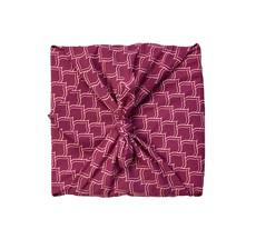Maroon Arches Fabric Gift Wrap Furoshiki Cloth - Single Sided via FabRap