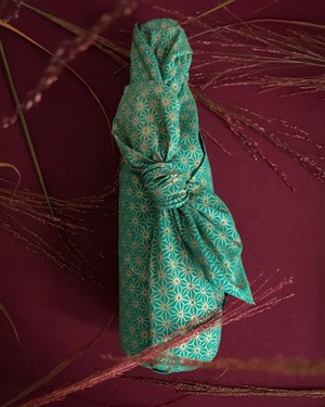 Furoshiki Gift Wrap - 3 Pack (Sizes Small, Medium & Large) Single Sided Bundle - Jade from FabRap