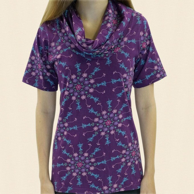 T-shirt (fitted) turtleneck neuron mandala (XS) from Fairy Positron