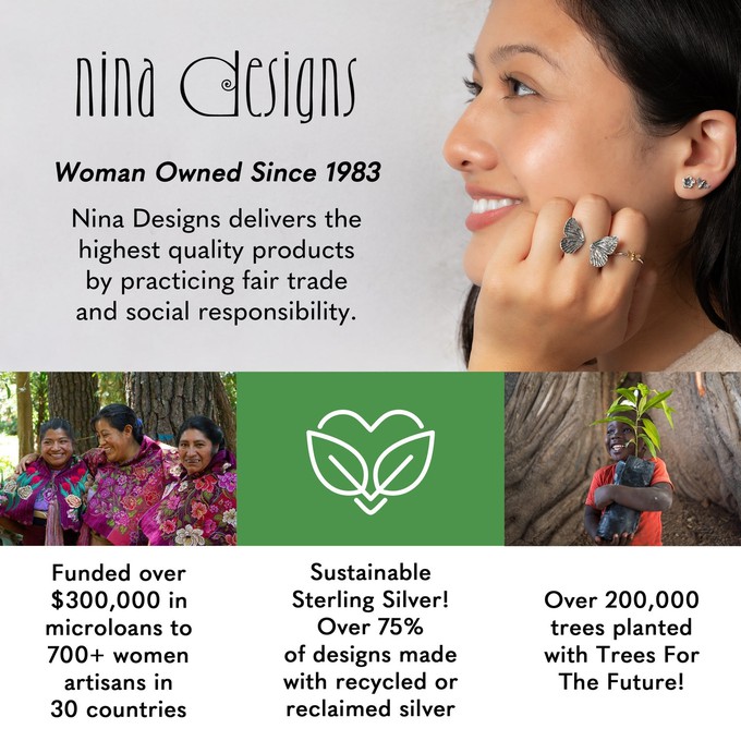 Zilveren oorbellen baarmoeder from Fairy Positron