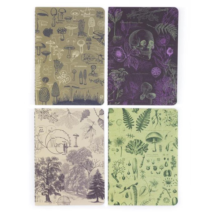 Set of pocket notebooks plants and fungi from Fairy Positron