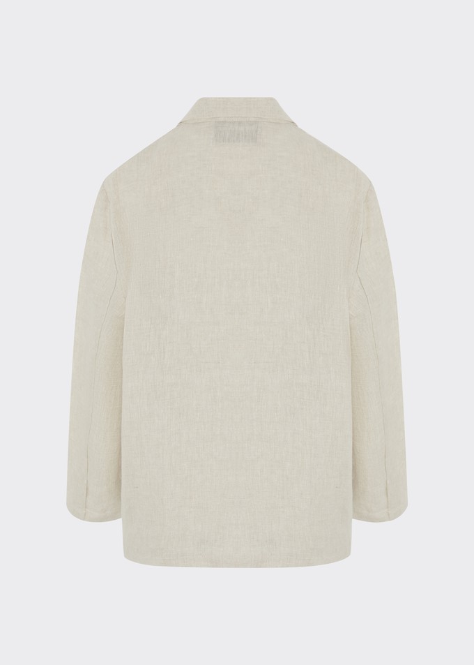 Ethically Made Beige Linen Suit Plain from Fanfare Label