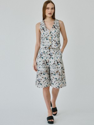 Daphne Waistcoat Top in Terrazzo from Fanfare Label