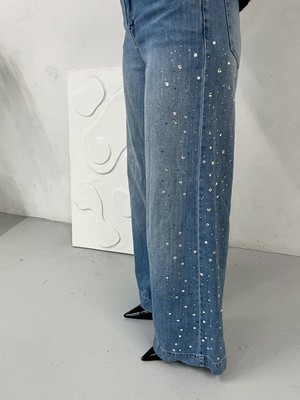 Ronnie Oversized Upcycled Blue High Waisted Jean from Fanfare Label