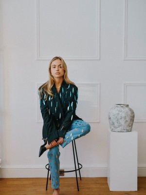 Sequin Upcycled Vintage Blazer from Fanfare Label
