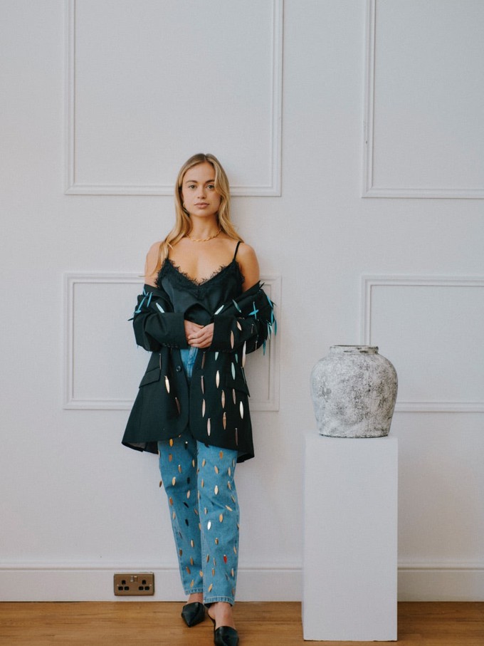 Sequin Upcycled Vintage Blazer from Fanfare Label
