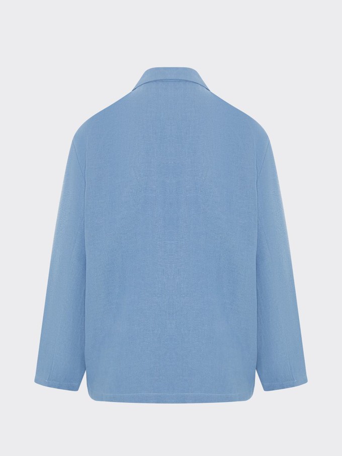 Ethically Made Blue Linen Suit from Fanfare Label