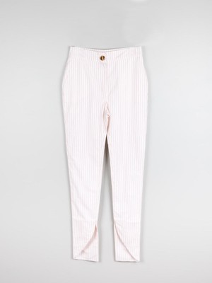Red & White Stripe Skinny Trouser from Fanfare Label