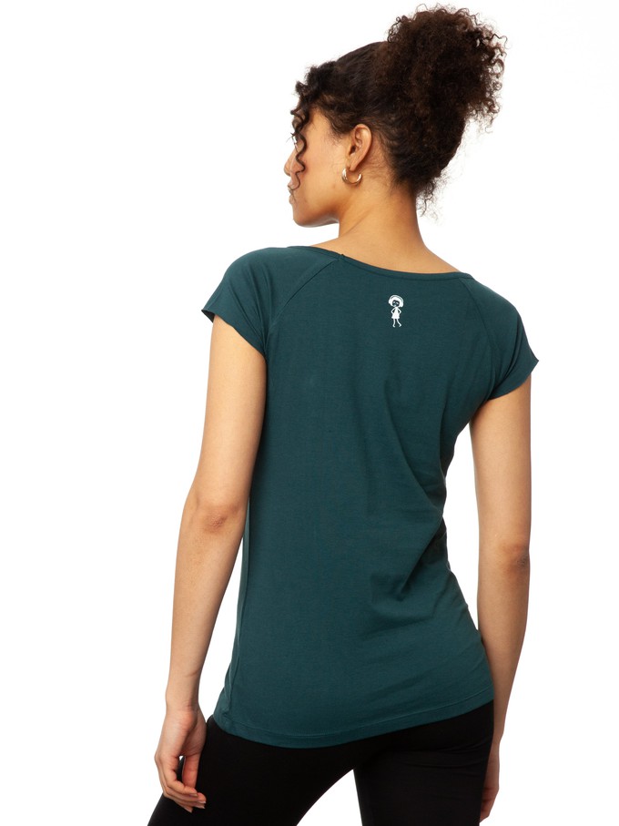 Dandelion Cap Sleeve Deep Teal from FellHerz T-Shirts - bio, fair & vegan