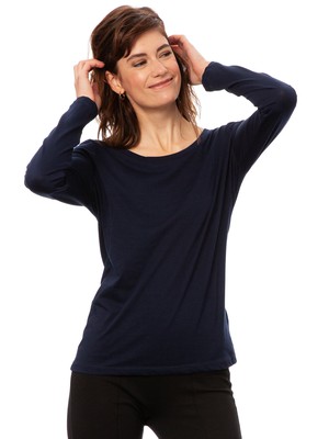 Long sleeve navy from FellHerz T-Shirts - bio, fair & vegan