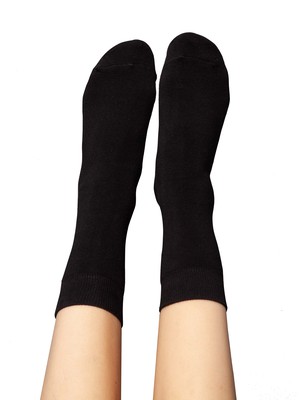 Pack of 6 thick and thin socks with organic cotton mix black from FellHerz T-Shirts - bio, fair & vegan