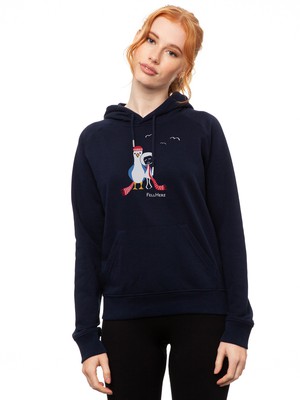Möwen-Liebe Hoodie navy from FellHerz T-Shirts - bio, fair & vegan