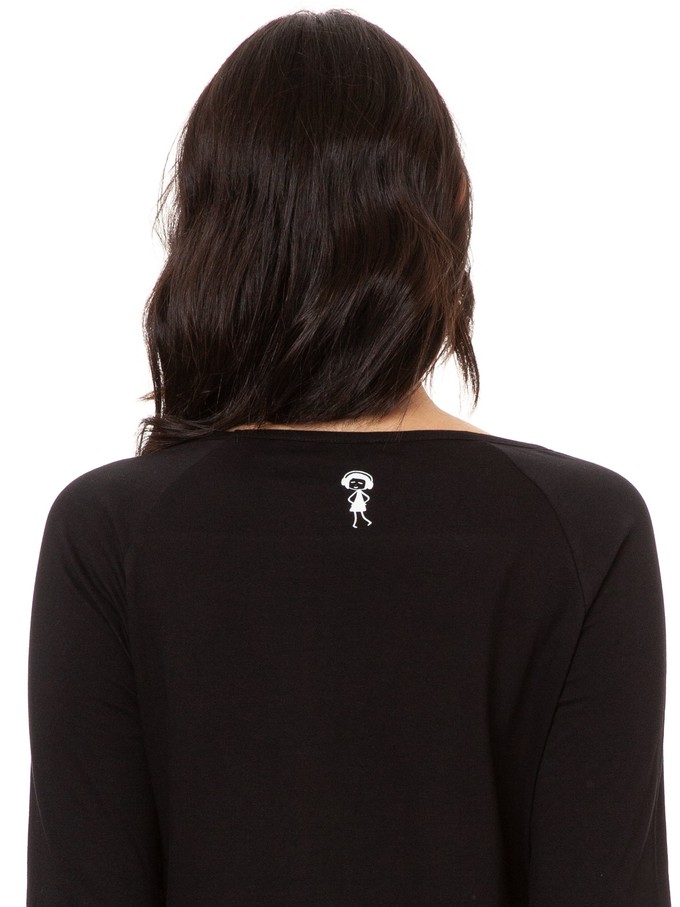 Raglan Longsleeve Peace black from FellHerz T-Shirts - bio, fair & vegan