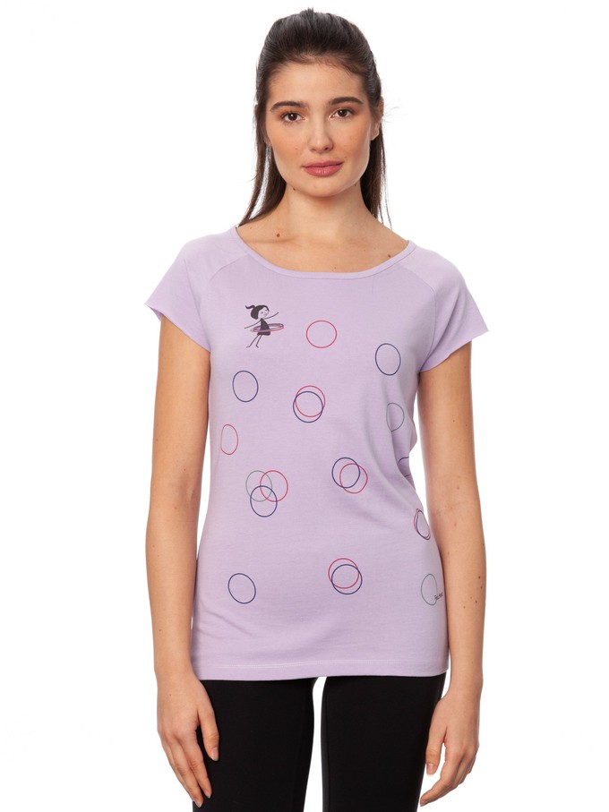 Sporty Girl Cap Sleeve lavender from FellHerz T-Shirts - bio, fair & vegan