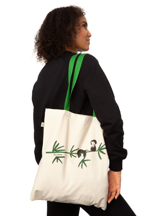 Sloth tote bag from FellHerz T-Shirts - bio, fair & vegan