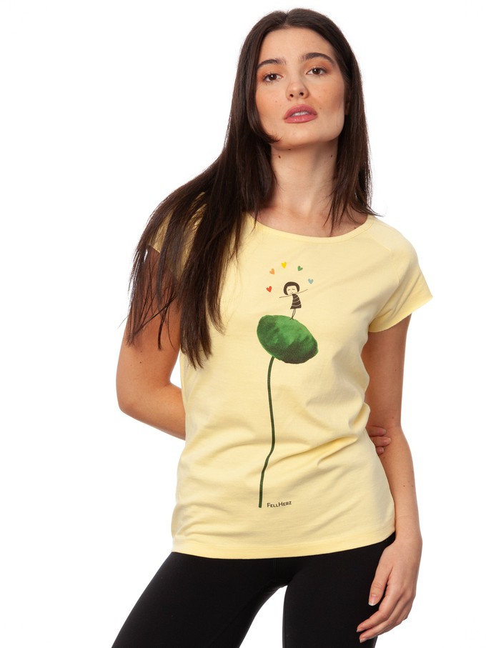 Rainbow Jongleuse Cap Sleeve vanilla from FellHerz T-Shirts - bio, fair & vegan
