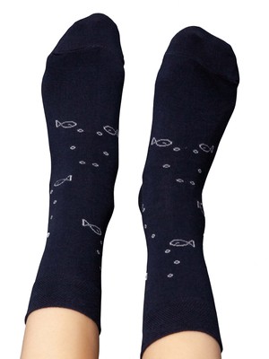 Socks with organic cotton anchor midnight from FellHerz T-Shirts - bio, fair & vegan