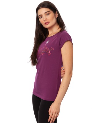 Asana Girl Cap Sleeve berry from FellHerz T-Shirts - bio, fair & vegan