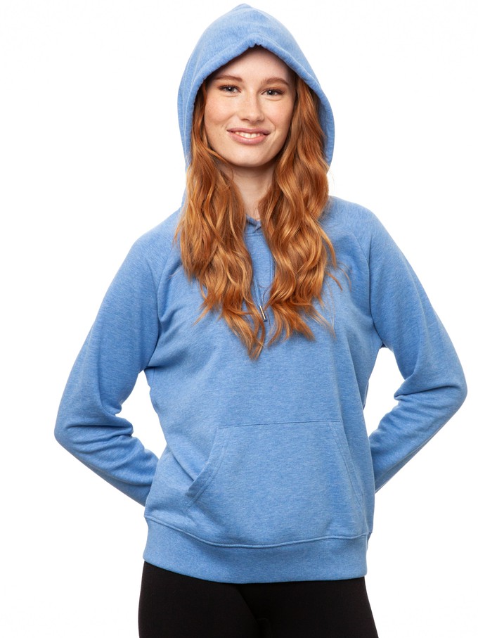 Hoodie Blue melange from FellHerz T-Shirts - bio, fair & vegan