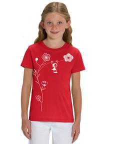 Rocking Girl Kids T-Shirt red via FellHerz T-Shirts - bio, fair & vegan