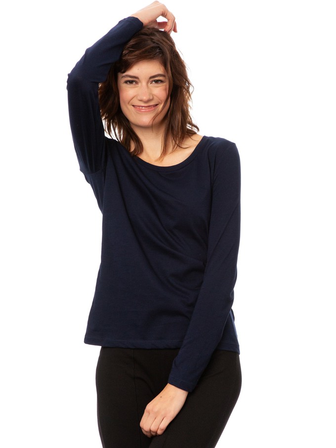 Long sleeve navy from FellHerz T-Shirts - bio, fair & vegan