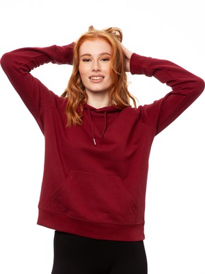 Hoodie Burgundy from FellHerz T-Shirts - bio, fair & vegan