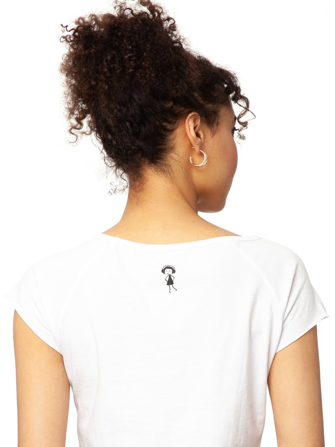 Flower Book Cap Sleeve white from FellHerz T-Shirts - bio, fair & vegan