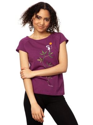 Branchmaiden Cap Sleeve berry from FellHerz T-Shirts - bio, fair & vegan