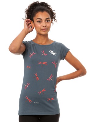 dragonfly girl cap sleeve thundercloud from FellHerz T-Shirts - bio, fair & vegan