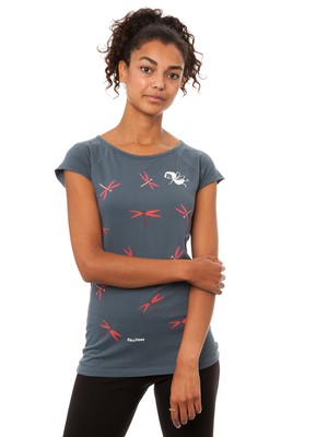 dragonfly girl cap sleeve thundercloud from FellHerz T-Shirts - bio, fair & vegan