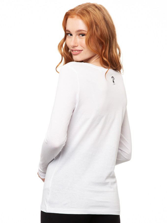 Longsleeve white from FellHerz T-Shirts - bio, fair & vegan