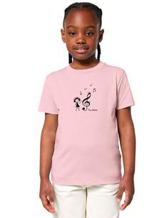 Music Lover Kids T-Shirt pink via FellHerz T-Shirts - bio, fair & vegan