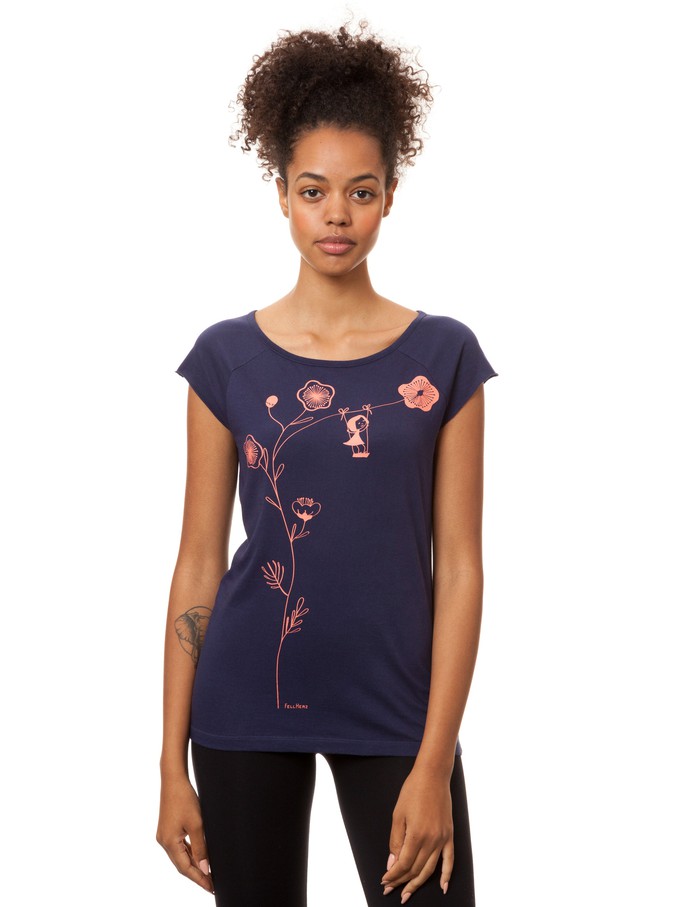 Rocking Girl Cap Sleeve midnight from FellHerz T-Shirts - bio, fair & vegan