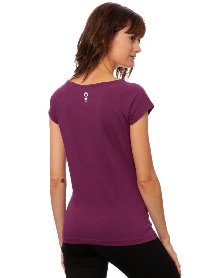 Rocking Girl Cap Sleeve berry from FellHerz T-Shirts - bio, fair & vegan