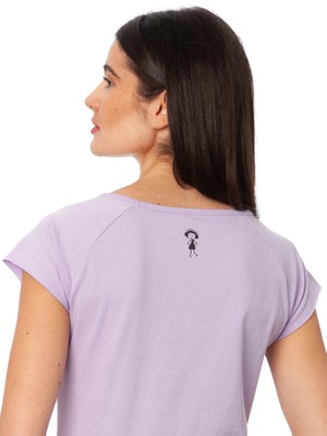 Sporty Girl Cap Sleeve lavender from FellHerz T-Shirts - bio, fair & vegan