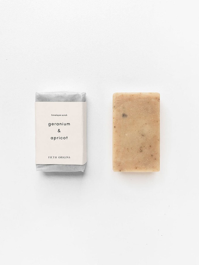 3 pack geranium and apricot scrub from Fifth Origins