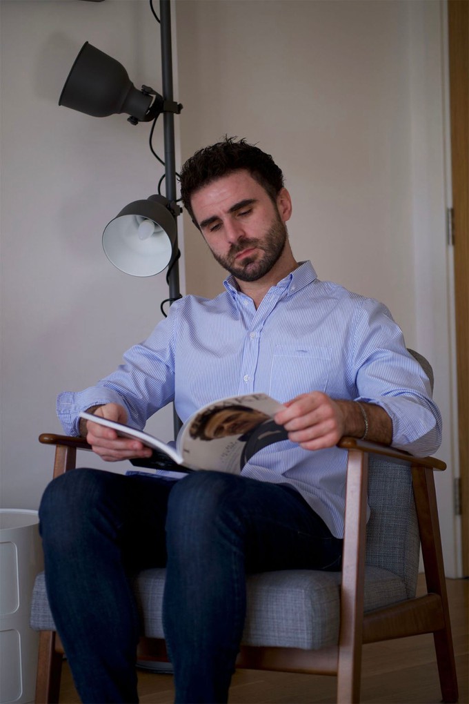 Blue Striped Cotton Shirt for Men from Fleet London