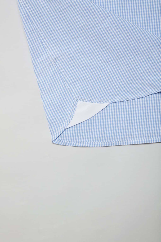 Blue Check Cotton Shirt for Men from Fleet London