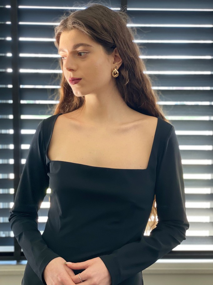 Fitted Square Neck LBD from For Love & Reason