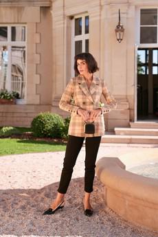 Christopher Plaid Blazer via GAÂLA